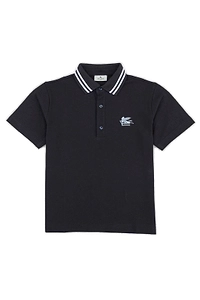 Etro Kids Logo Embroidered Short-Sleeved Polo Shirt