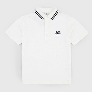 Etro Kids Logo Embroidered Short-Sleeved Polo Shirt