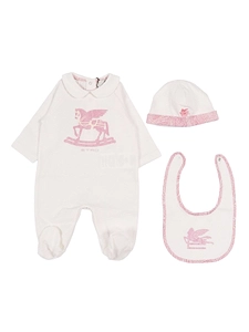 Etro Kids Paisley Motif Set Of Three Babygrow Set