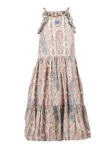 Paisley Print Muslin Long Dress