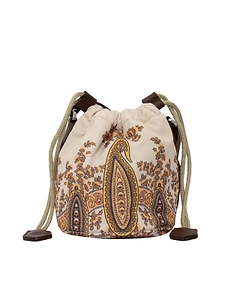 Etro Kids Paisley-Printed Drawstring Bucket Bag