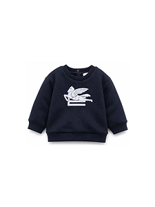 Etro Kids Pegasus Embroidered Crewneck Sweatshirt