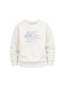 Etro Kids Pegasus-Embroidered Crewneck Sweatshirt