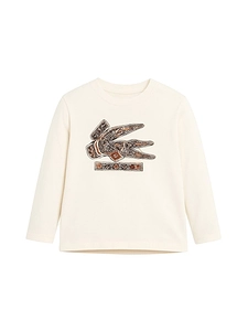 Etro Kids Pegasus-Embroidered Crewneck T-Shirt