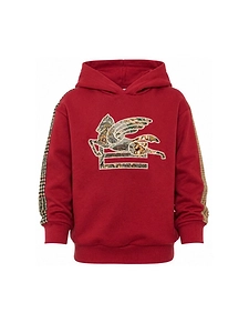 Etro Kids Pegasus-Embroidered Long-Sleeved Hoodie