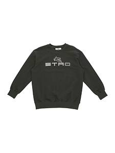 Etro Kids Pegasus-Embroidered Crewneck Sweatshirt