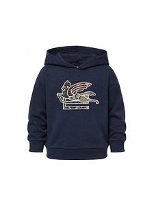 Etro Kids Pegasus-Embroidered Long-Sleeved Hoodie
