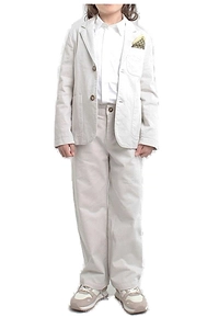 Etro Kids Single Breasted Jacket And Pants Suit