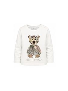 Etro Kids Teddy Bear Motif Crewneck T-Shirt