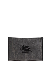 Etro Paisley Logo Wristlet Bag