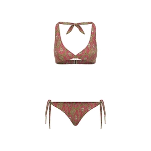 Paisley-Patterned Two-Piece Bikini Set
