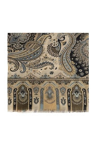 Paisley Raw-Edge Scarf