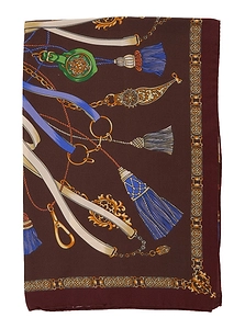 Etro Tassel Print Scarf