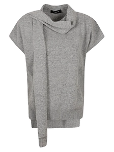 Fabiana Filippi Scarf Knitted Top