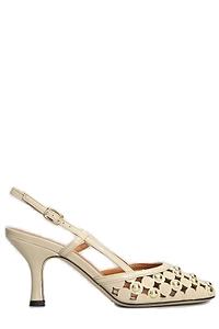 Evaluna Studded Slingback Pumps