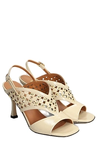 Evaluna Studded Heeled Sandals
