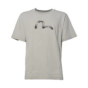 Evisu Seagull Print Wide-Cut Casual T-Shirt