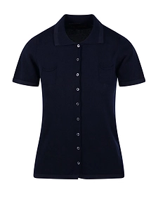 Fabrizio Del Carlo Buttoned Knit Polo Top