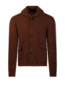Fabrizio Del Carlo Polo Neck Buttoned Cardigan