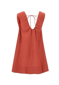Faithfull The Brand Perla Tie-Back Mini Dress