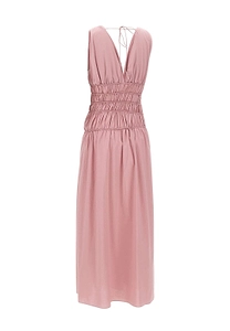 Faithfull The Brand Saja Smocked Maxi Dress