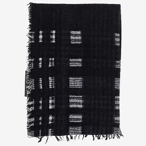 Faliero Sarti Checked Fringed Scarf