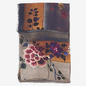 Floral Pattern Rectangular Scarf