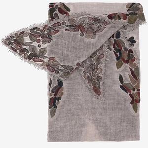 Faliero Sarti Fringed Embroidered Scarf