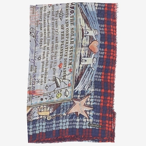 Faliero Sarti Fringed Printed Scarf