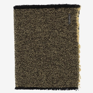 Faliero Sarti Herringbone Fringed Scarf