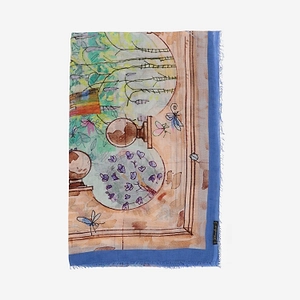 Faliero Sarti Illustrated Rectangular Scarf