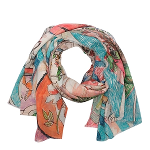 Faliero Sarti Multicolour Printed Scarf