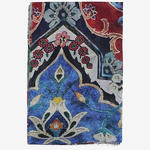 Faliero Sarti Patterned Fringed Scarf