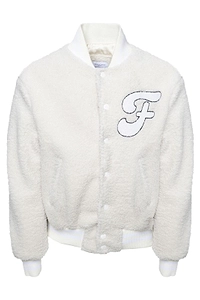 Family First Varsity Teddy Bomber Jacket