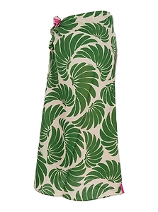 Farm Rio Knotted Printed Midi Skirt