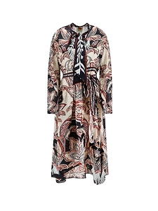 Farm Rio Printed V-Neck Midi Dress