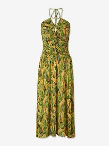 Farm Rio Ruched Bodice Maxi Dress