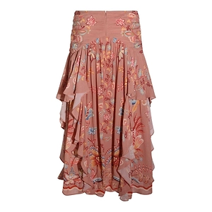 Ruffled Floral Skirt