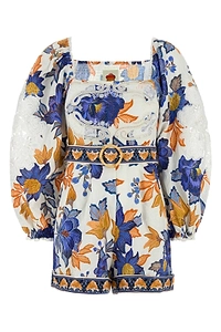 Farm Rio Summer Flowers Printed Jumpsuit