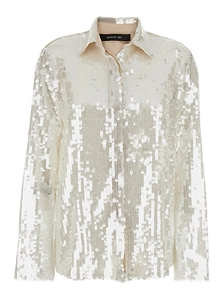 Metallic Mesh Sequin Shirt