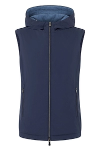 Fedeli Hooded Zip-Up Gilet