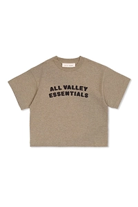 Fear Of God Essentials Kids Logo Printed Crewneck T-Shirt