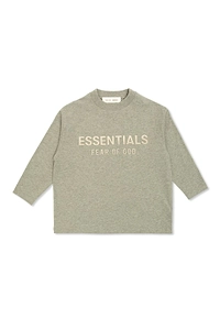 Fear Of God Essentials Kids Classic Logo Printed Crewneck T-Shirt