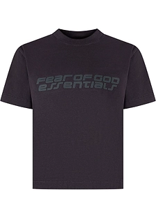 Fear Of God Essentials Kids Logo Printed Crewneck T-Shirt