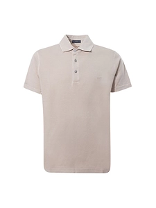 Fay Garment-Dyed Jersey Polo Shirt