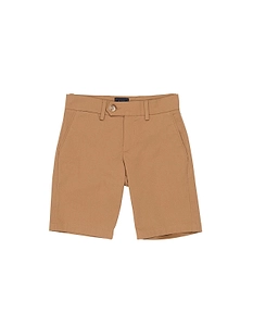 Fay Kids Logo-Embroidered Stretched Shorts