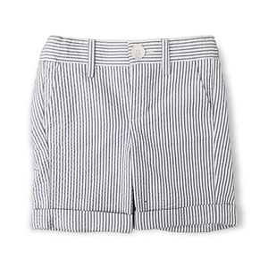 Fay Kids Logo-Embroidered Stripe-Printed Shorts