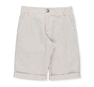 Logo-Embroidered Stripe-Printed Shorts