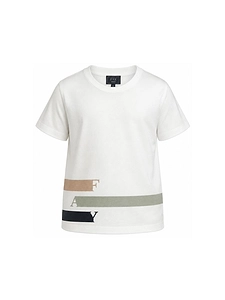 Fay Kids Logo Printed Crewneck T-Shirt