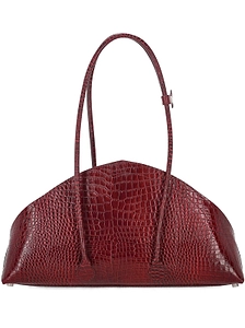 Structured Embossed Shoulder Bag